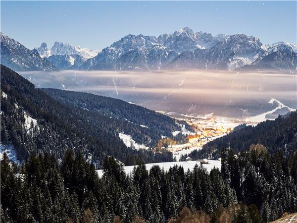 Cross country skiing vacation in the Dolomites, Italy