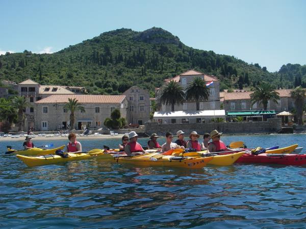 Family sea kayaking vacation in Croatia