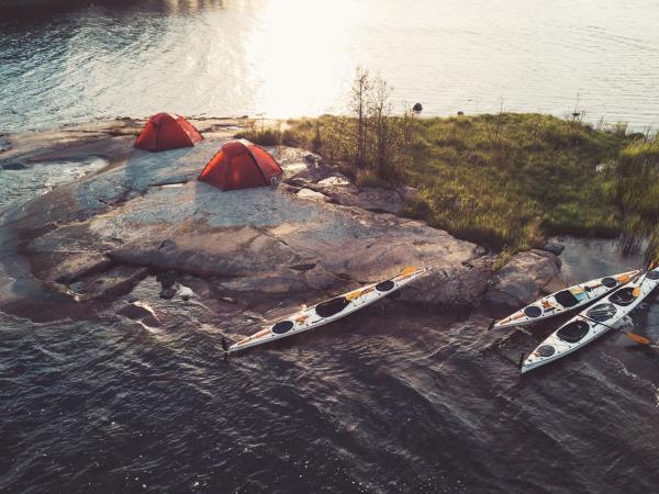 Sweden kayaking and camping vacation